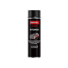 Антигравий битумный, BITUMEN SPRAY, черный, аэрозоль, Новол ПИ, уп. 500 мл