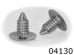 04130 СЕРАЯ Клипса автомобильная GM, Rokland