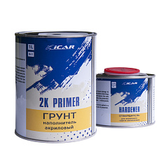 Грунт ICAR 2K Primer с отверд., белый, 1л+0,25л