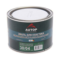 1К Эмаль структурная для пластика черная мелкая  AUTOP, уп. 0,5л