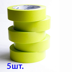 40м х 30мм Малярная лента Зеленая Green ICAR Washi 100C, набор 5шт
