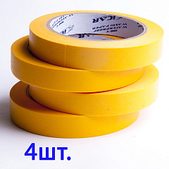 40м х 24мм Малярная лента Оранжевая Orange ICAR Washi 100C, набор 4шт