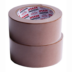 40м х 48мм Коричневая Малярная лента IMASK Premium 90C Rubber Creped, набор 2шт