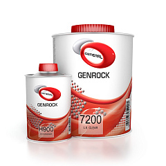 Лак акриловый, автомобильный General GR7200 LE VOC, бесцветный, банка 1л. + Отвердитель General H900 банка 0.5л. (комплект).