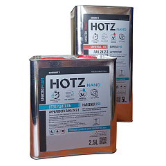 2К Акриловый лак 2+1 HS HOTZ Universal с отвердителем, уп.(5л+2,5л) (комплект)